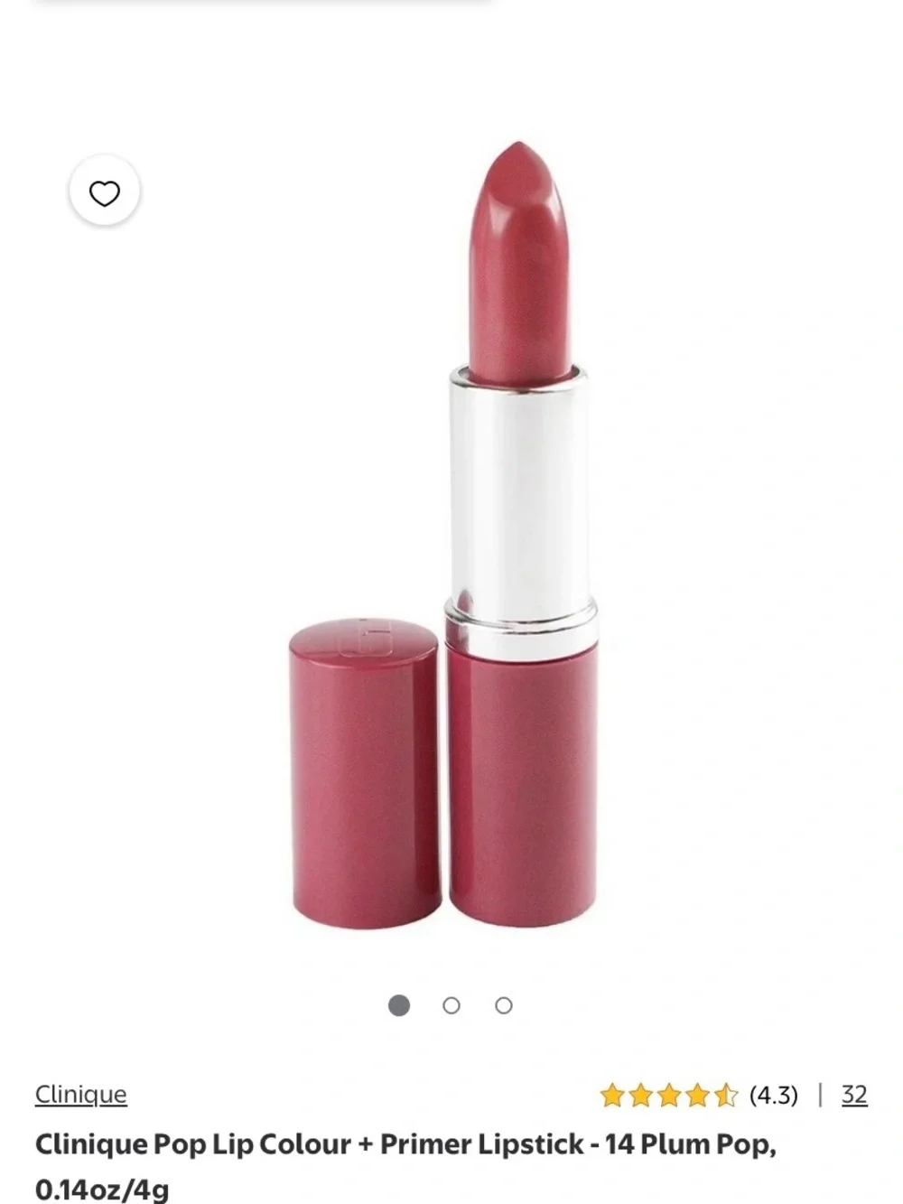 Clinique plum Pop Lipstick